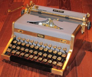 Royal Quiet DeLuxe 1947 (gold-plated)