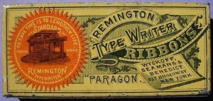 Remington rectangular typewriter ribbon tin (rare 1882)