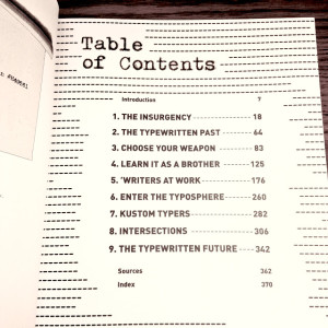 The Typewriter Reolution (contents pg)