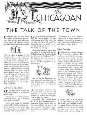 Chicagoan (Talk of the Town knock-off)