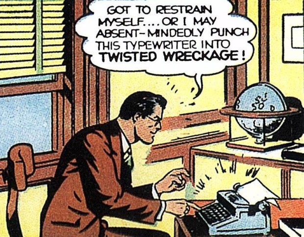 Superman at Typewriter 3